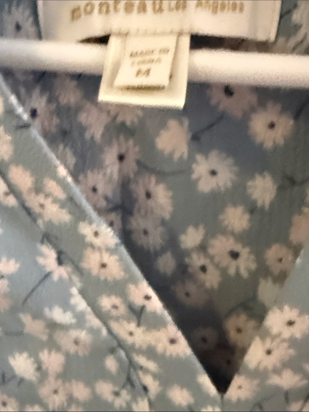 Monteau Los Angeles Blue Floral Midi Dress - Picture 3 of 6